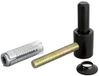 Alberts 307363 plaatduim om in te schroeven | met metrische schroefdraad | zwarte dompellak | doornmaat Ø14 mm | 65 x 33 mm
