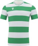 Macron Alcyon Chemise Manches Courtes Homme - Blanc / Vert | Taille: L