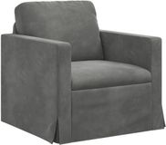 vidaXL Bank Donkergrijs 78 x 78 x 80 cm Fluweel