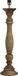 PR Home Lodge Tafellamp Hout Bruin E27 40W 46cm