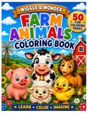 Wiggle & Wonder Farm Animals Coloring Book