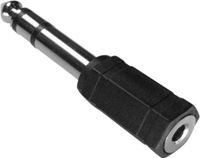 PremiumCord Adapter 6,3 mm stereo naar 3,5 mm stereo jack plug naar bus