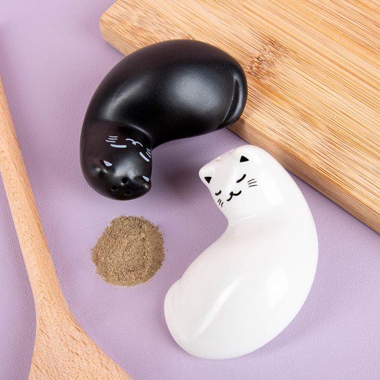 Kikkerland Purrfect Salt & Pepper Shakers