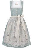 Bergfeuer STOCKERPOINT Dirndl 'Camilla' lichtbeige / smoky blue / offwhite