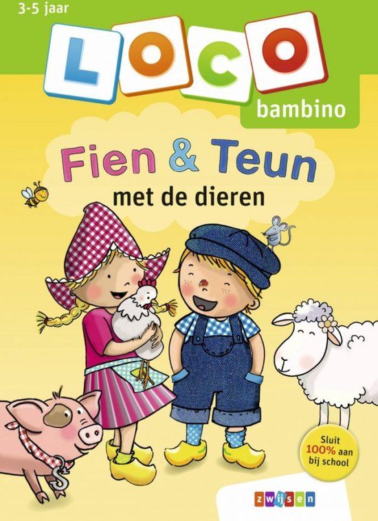 Loco bambino - Fien & Teun met de dieren - Educatief spel - 3+ jaar