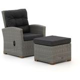Intenso Furniture Intenso Mazzano lounge tuinstoel verstelbaar met voetenbank