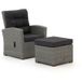 Intenso Furniture Intenso Mazzano lounge tuinstoel verstelbaar met voetenbank
