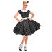 W WIDMANN MILANO Rock-'n-roll fashion jurk zwart