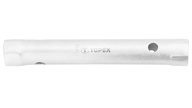 Topex Pijpsleutel 18x19mm 160mm Zeskant Aansluiting CrV Staal
