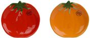 Merkloos / Sans marque Decoris Bord tomaat 16x15,5x2,5cm 2 assorti