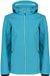 CMP Dames regenjack met capuchon en rits, maat L, polyester, lange mouw, zijzakken, curacao, waterdicht
