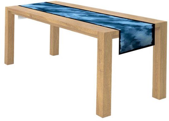 amscan Riethmüller Europe GmbH Night of Horror Tafelloper 180 cm Blauw Textiel Halloween