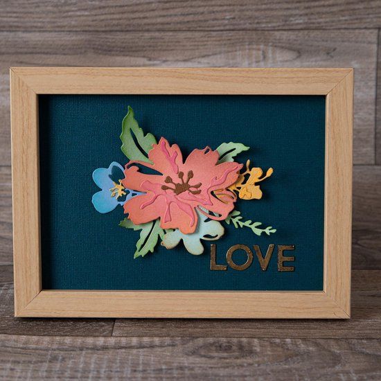 Sizzix Thinlits Snijmal Set - Brushstroke Flowers #1 - 7 stuks
