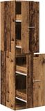 vidaXL Apothekerskast 30x41x144,5 cm bewerkt hout oud houtkleurig