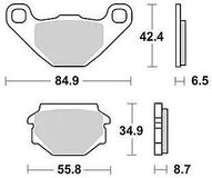 TRW MCB 628 remblokken "brake pads organ. mcb 628"