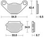 TRW MCB 628 remblokken "brake pads organ. mcb 628"