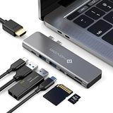 USB NOVOO USB C Hub, 7-in-2 Multiport USB C Adapter met PD100W poorten, 2 USB 3.0, SD/TF kaartlezer, 4K HDMI, USB C Compatibel met MacBook Pro 2020-2016, MacBook Air 2020-2018