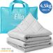 Ella Couverture lestée 4,5 kg - 100 x 170 cm - Gris