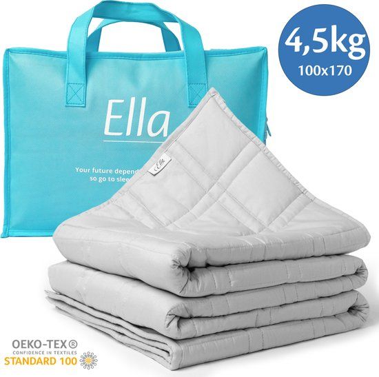 Ella Verzwaringsdeken 4,5 kg - 100 x 170 cm - Grijs
