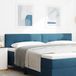 vidaXL - Hoofdbord - Donkerblauw - 200 cm - Fluweel