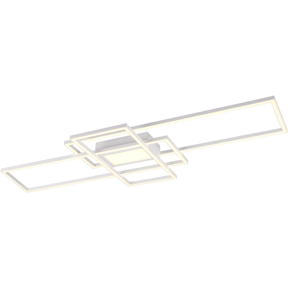 BES LED Trion Urano Plafondlamp - 60W - Dimbaar - Rechthoek - Wit - Aluminium