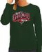 Bellatio Decorations Shoppartners Bv Merry Christmas Kersttrui sweater - voor dames - groen - S