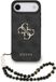 Guess Backcover hoesje voor Apple iPhone 17 Air - HC 4G PU With Strap Air - Zwart