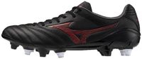 Mizuno MONARCIDA NEO III PRO MIX Voetbalschoenen Zwart/MORELIA 40th Rood Dames/Heren Maat 44