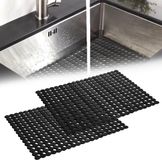 Ibenzoa® Set van 2 Tapis de protection d'évier réglables 30 x 40 cm pour cuisine