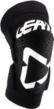 Leatt 3DF 5.0 Zwart Witte Motocross Kniebeschermers Maat XXL
