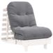 VidaXL Futon slaapbank met matras 60x206x11 cm massief grenenhout wit