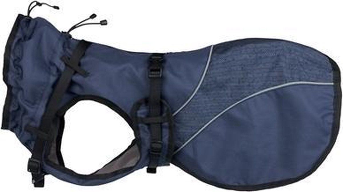 TRIXIE Hondenjas met H-Tuig – Duo – Blauw – 50cm
