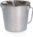 Holland Animal Care Excellent Emmer met platte zijde - Stalbenodigdheden - 12x14x14 cm - RVS - 0.95 Liter