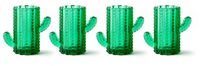 Excelsa Italiaans Design set van 4 likeurglazen in cactusvorm