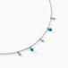 Adiva Collier Argent Blanc Turquoise