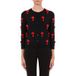 Moschino Cardigan Stretch Red Question Marks Black Taille: 36