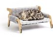 Relaxdays Kattenbed - 53x28,5x45,5 cm - Grijs en Naturel