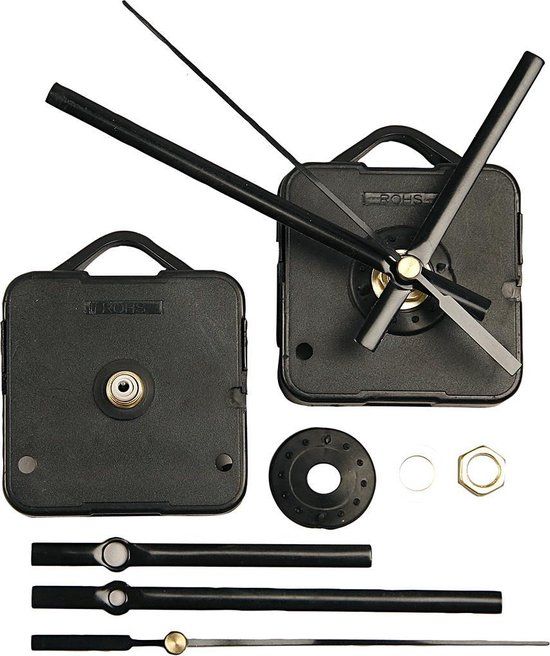 Creativ Company Uurwerk - 5.5 x 5.5 cm - Zwart