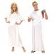 W WIDMANN MILANO Party Fashion - Kostuum Toga, wit, Griekse godin/god, Romeins, carnavalskostuums