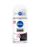 NIVEA Black & White Invisible Clear Vrouwen Rollerdeodorant 50 ml