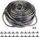 Tuyau d'arrosage automatique sans marque - Système d'irrigation de jardin - 15 mètres - Noir