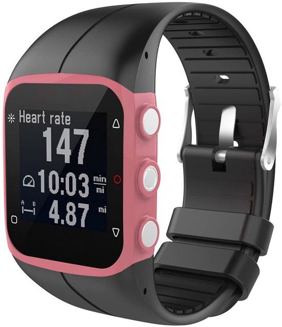 imoshion Polar Siliconen bandje - Geschikt voor Polar M400 / M430 - Zwart