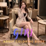 Girl Coloring Book: Beautiful Women, Fashion & Relaxing Designs for Adults