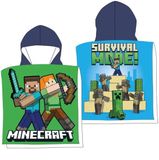 4KidsOnly Minecraft poncho Meerkleurig Unisex
