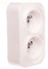 Legrand FORIX Dubbele stopcontact met/zonder 16A, wit, artikelnummer 782419
