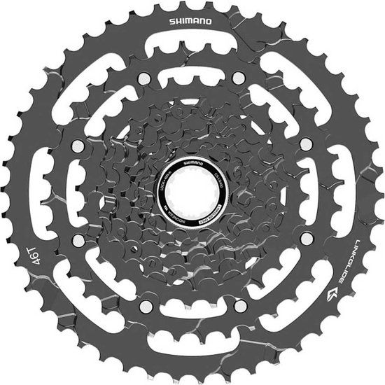 Shimano Cues LG400-9 Cassette - 9 Speed - 11-46T - Black