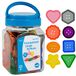 edx onderwijs Transparant Grote Knoppen - Mini Jar - Light Box Accessoire - Sensorische en Fijne Motor Vaardigheid Ontwikkeling - Wiskunde Manipulatief - Voor Leeftijden 18M+