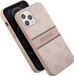GUESS Housse arrière à motif rayé Rose TPU pour Apple iPhone 12 Pro Max