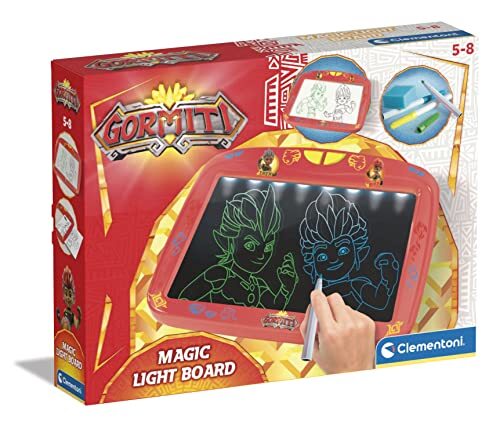 Clementoni - Gormiti 16356 magische led-effecten, 3 jaar, creatief spel, afwasbaar, designset voor kinderen, meerkleurig,