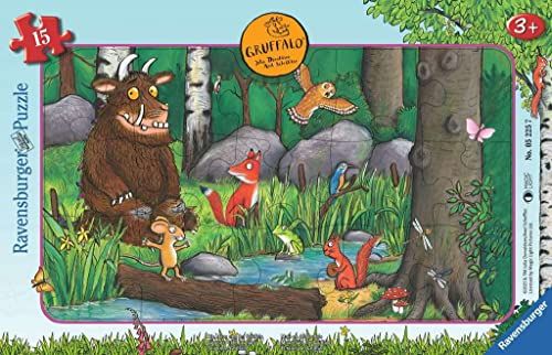 Ravensburger kinderpuzzel - 05225 The Mouse and the Gruffalo - framepuzzel voor kinderen vanaf 3 jaar, met 15 stukjes